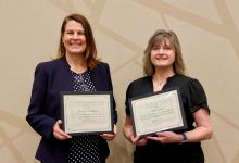 Melanie and Laura with their awards